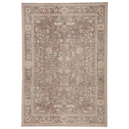 PAISAJE Amaris Oriental Gray & Cream Runner Rug , 2 ft. 5 in. x 10 ft. PA1801622